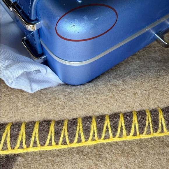 D.I.O.R Rimowa Metallic Blue Bag Wallet with Strap - Picture 4 of 13